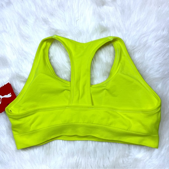 5x$25 Puma Neon Yellow Low Support Seamless Sports Bra - Picture 7 of 10